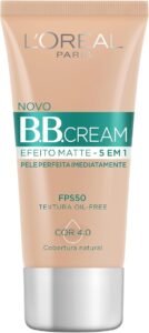 base bb cream efeito matte fps 50 cor média