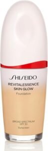 base líquida shiseido revitalessence skin glow 160 shell