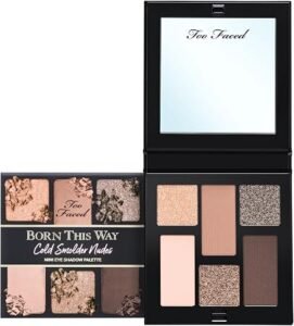 mini paleta de sombras born this cold smolder nudes
