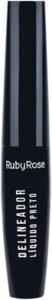 Delineador Líquido para Olhos Ruby Rose Preto HB8406 5,8ml