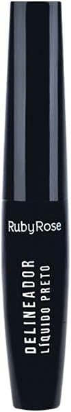 Delineador Líquido para Olhos Ruby Rose Preto HB8406 5,8ml