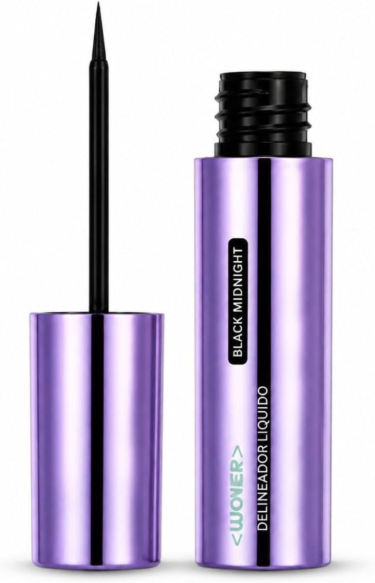 Delineador Líquido Ruby Rose Wonder Wave Black Midnight HBE2103 4,5ml