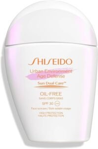 protetor solar facial shiseido urban environment oil-free fps 30 – 30ml