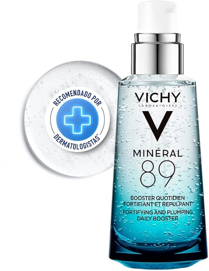 sérum hidratante fortalecedor facial vichy minéral 89 com ácido hialurônico