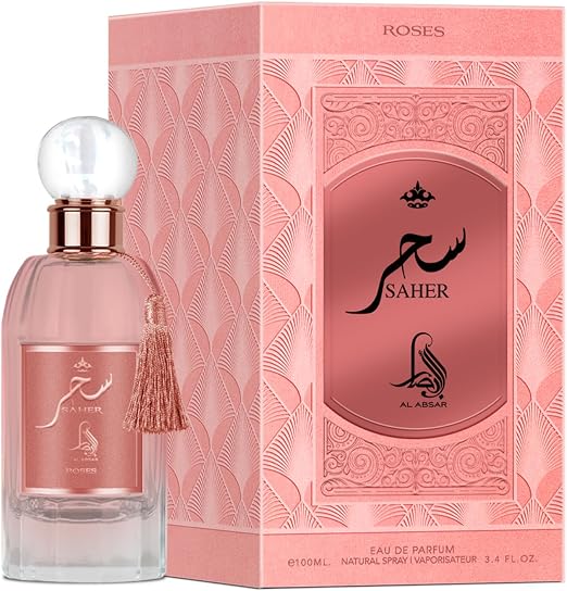 perfume árabe al absar saher roses feminino eau de parfum 100ml